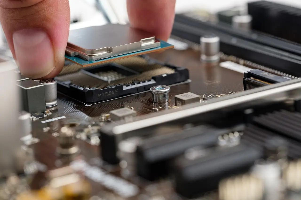 CPUs being placed in motherboard